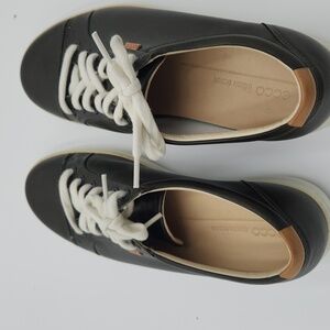 Ecco Green and White Sneakers Casual Style